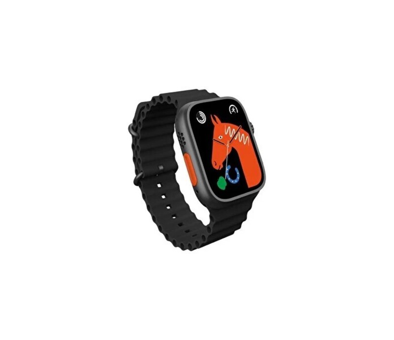 Sunix Watch Ultra Amoled Ekran 44 MM Siyah ve Yeşil Çift Kordonlu Akıllı Saat