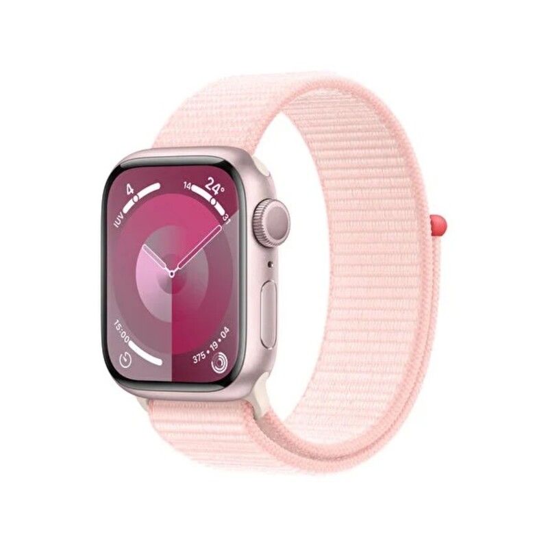 Apple Watch Series 9 Gps 41mm Pembe Alüminyum Kasa ve Light Pembe Sport Loop